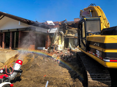 Demolition of old building at GFA